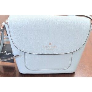 Kate Spade Elsie Pebbled Leather Crossbody Smokey Blue NWT!